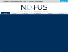 Tablet Screenshot of notussports.com
